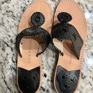 Jack Rogers black sandals. Size 10 new without tag.